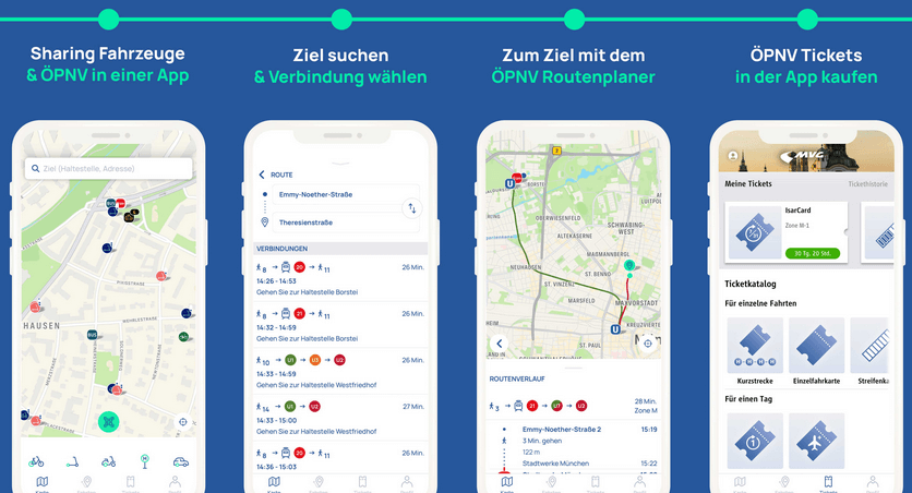 Munich S-bahn Public Transport MVGO App
