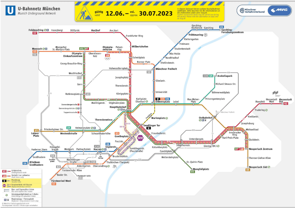 Erstaunlich Ubahn Plan Mnchen 2023 Ebenbild