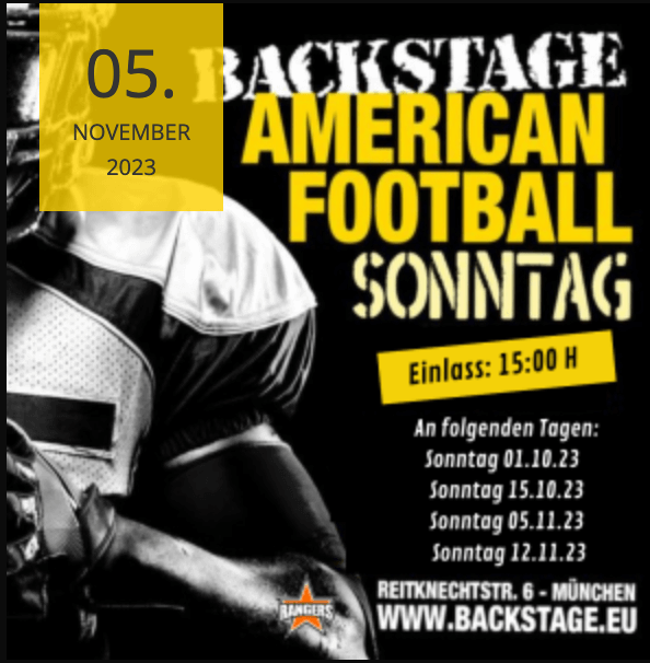 2023 NFL Germany Backstage Public Viewing Munich